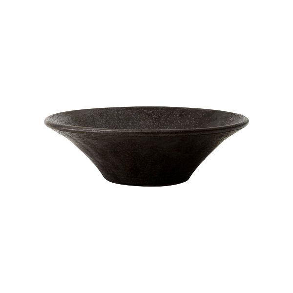 Triptych ceramic bowl, 30 cm, mocha