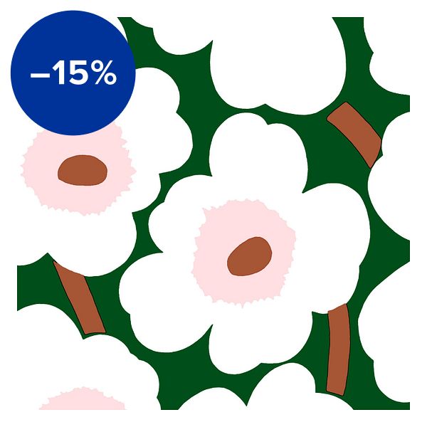 Marimekko Unikko paper napkin, 20 pcs, dark green