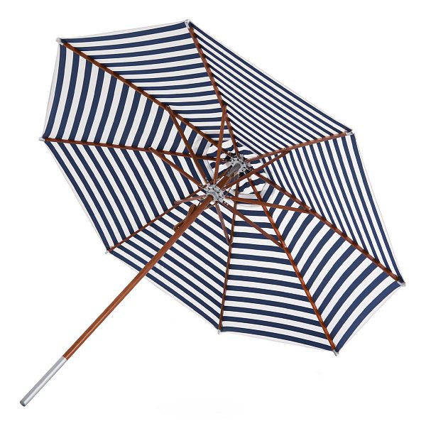Atlantis parasol ø 330 cm, striped, blue - white