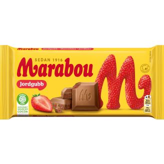 Suklaalevy Marabou 185 g Jordgubb