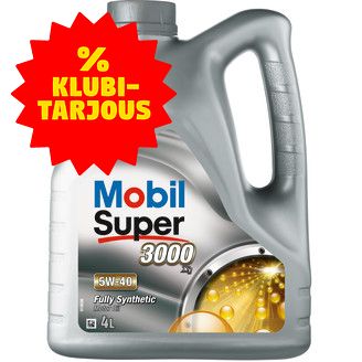 Moottoriöljy Mobil M-SUP3000 X1 5W40, 4 l