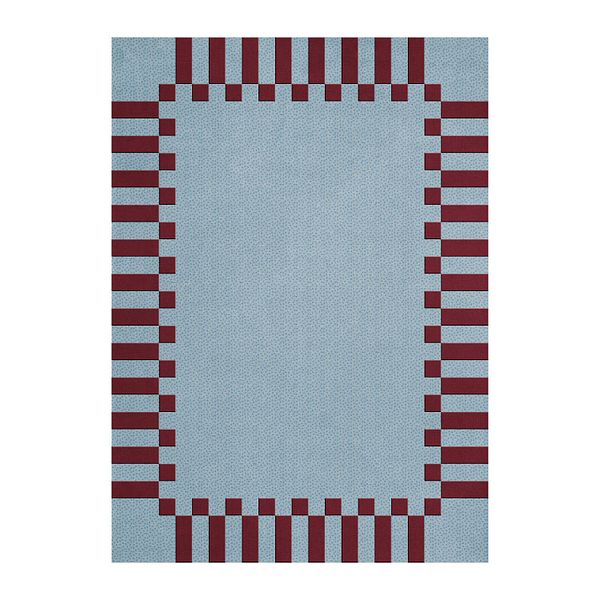 Teklan Frame rug, mulberry sky