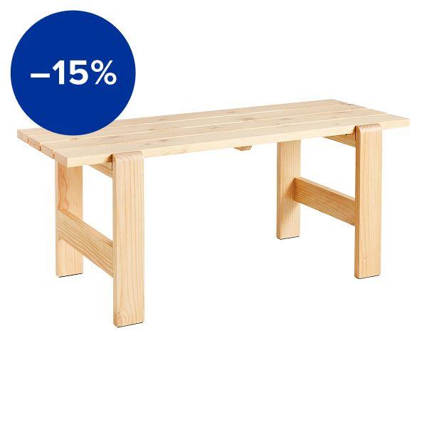 Weekday table, 180 x 66 cm, lacquered pinewood