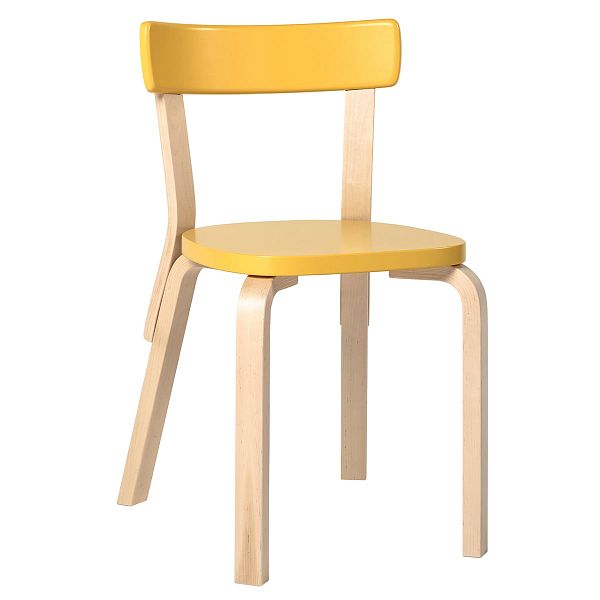 Aalto chair 69, yellow