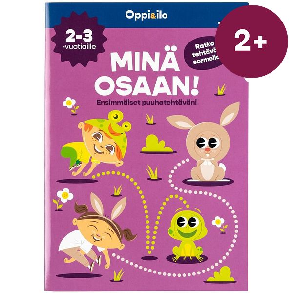 Minä osaan! -puuhakirja 2-3 v