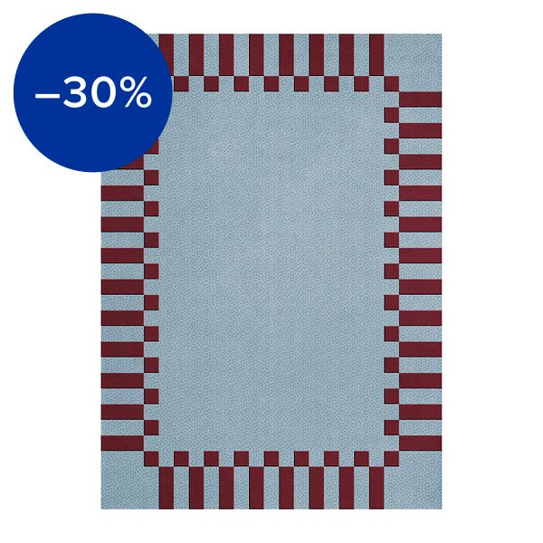 Teklan Frame rug, mulberry sky