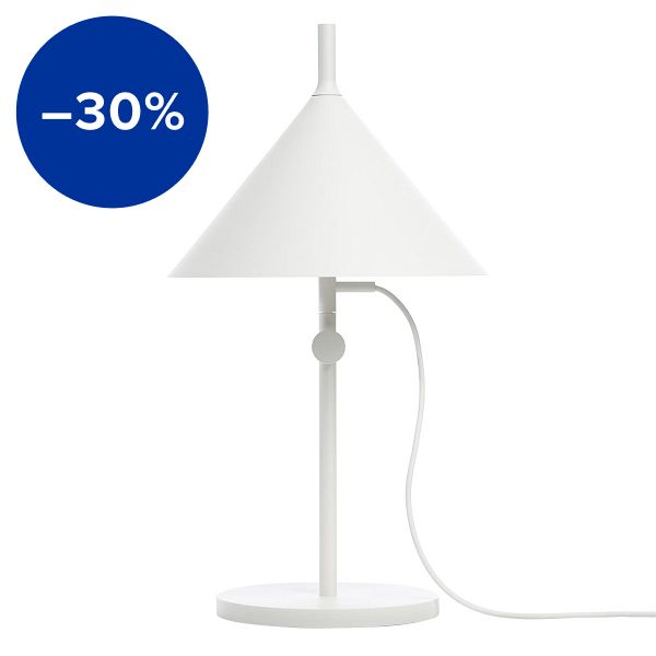 w132 Nendo table lamp, traffic white