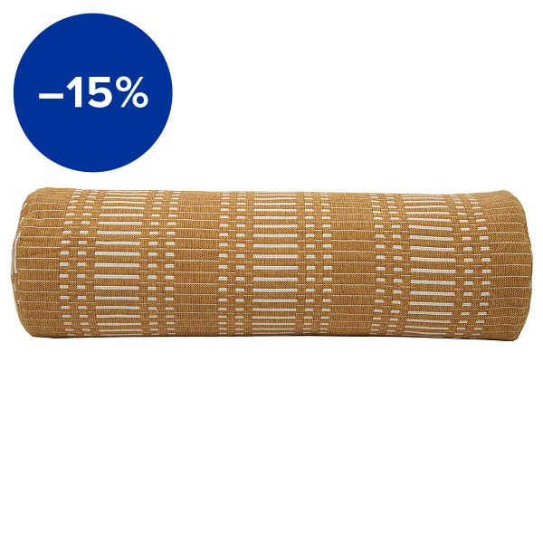 Helios tube cushion, ochre