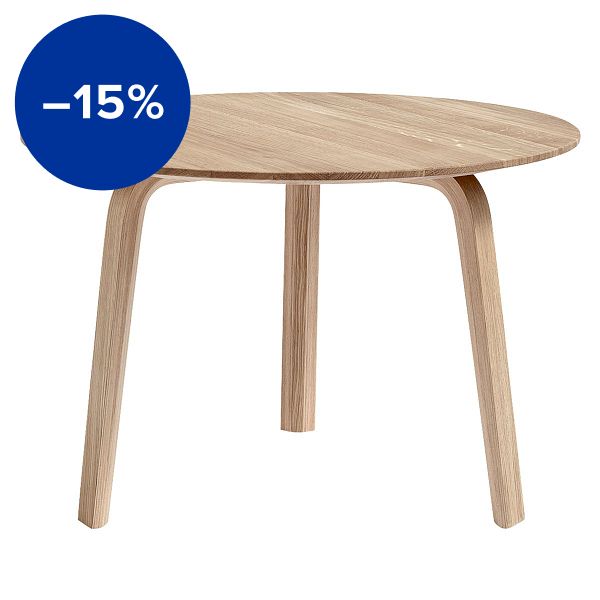 Bella coffee table 60 cm, high, lacquered oak