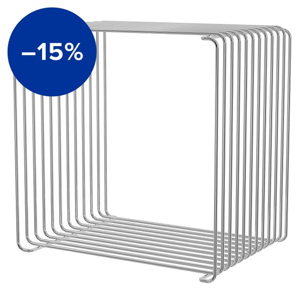 Panton Wire Single module, depth 25,7 cm, 43 Chrome