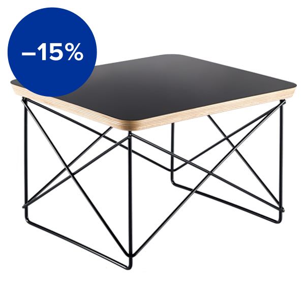 Eames LTR Occasional table, black