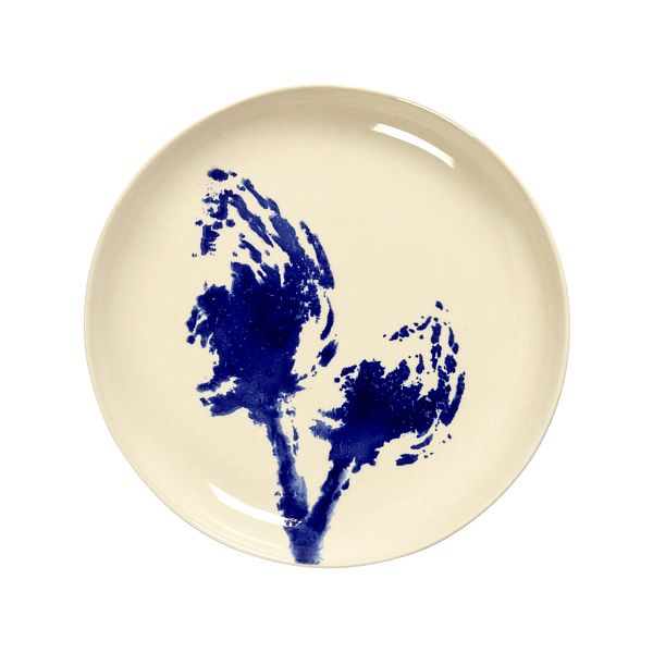 Feast plate, S, 2 pcs, white - blue