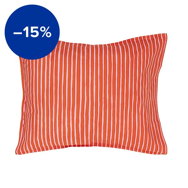 Piccolo pillowcase, 50 x 60 cm, warm orange - light pink