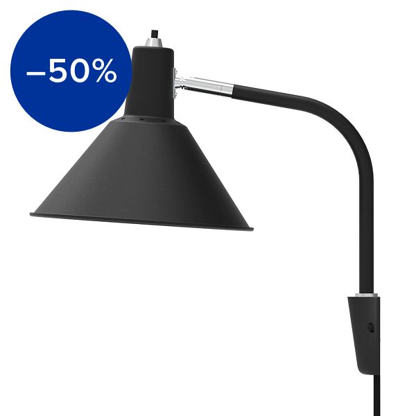 Arcon wall lamp, black