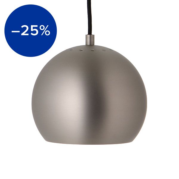 Ball pendant, 18 cm, brushed satin