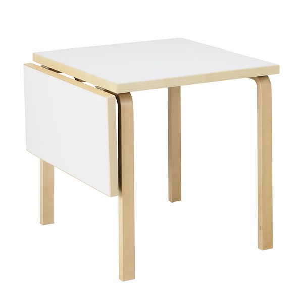 Aalto foldable table DL81C, birch - white laminate