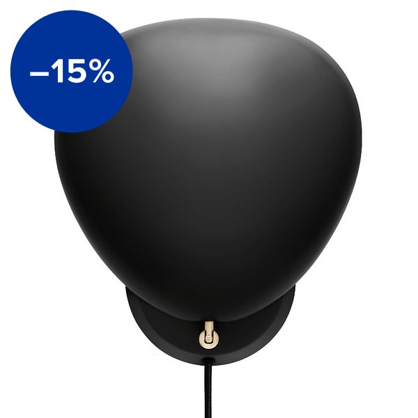 Cobra wall lamp, black