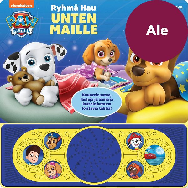 Ryhmä Hau unten maille. Ääninappikirja tähtivalolla!