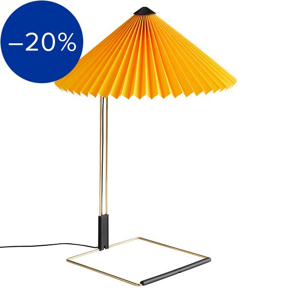 Matin table lamp, large, yellow