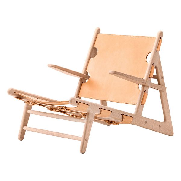 The Hunting Chair, soaped oak- natural leather