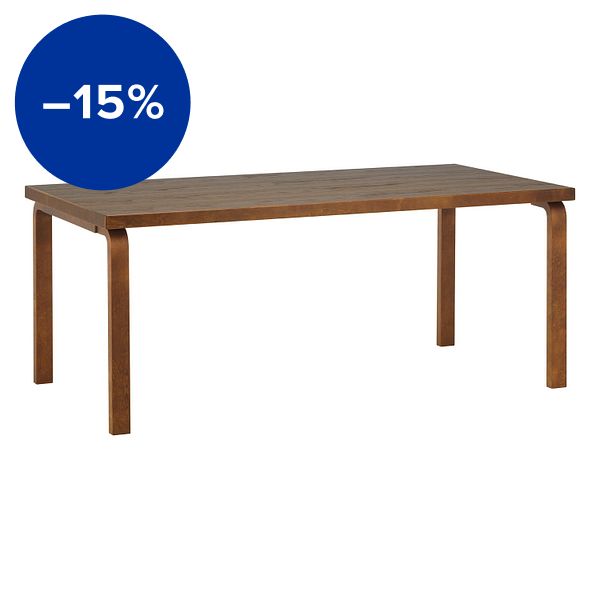 Aalto table 83, walnut stained
