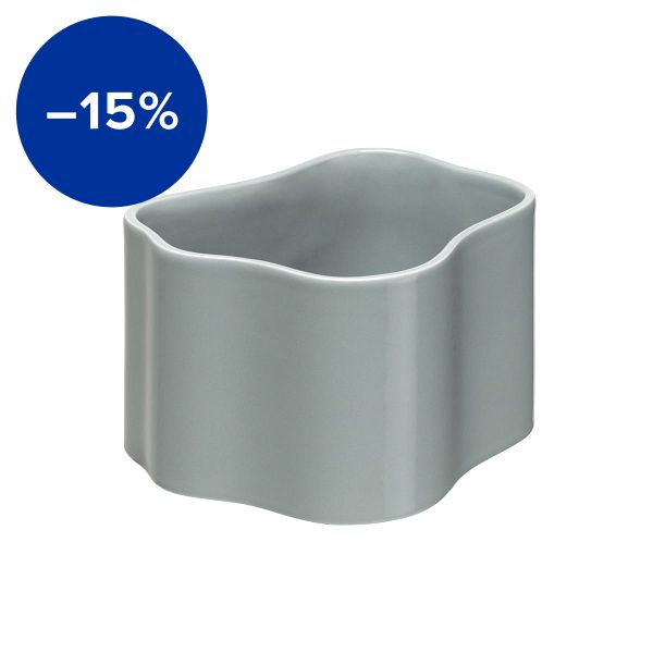 Riihitie plant pot B, small, light grey