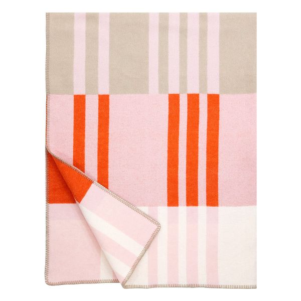 Toffee blanket, orange - rose