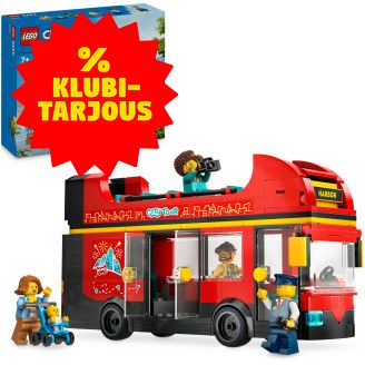 LEGO City 60407 Punainen kaksikerroksinen turistibussi