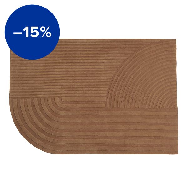 Tappeto Relevo, arancione bruciato