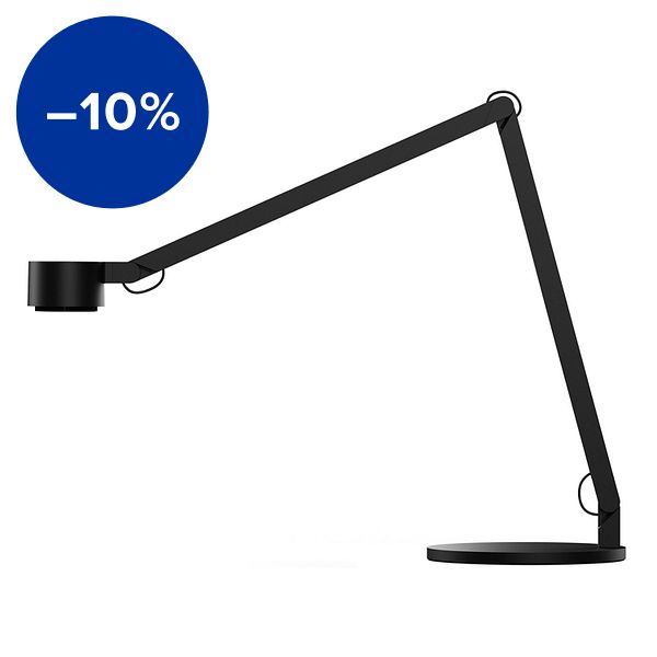 w227 Winkel alu table lamp, jet black