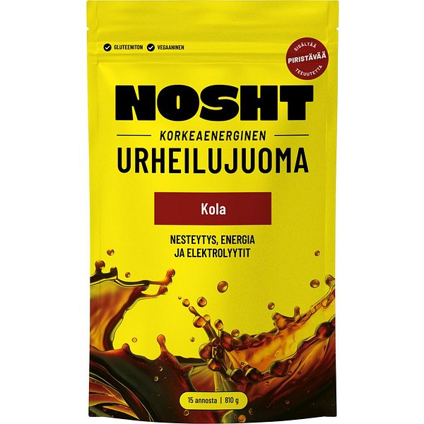 NOSHT KORKEAENERGINEN URHEILUJUOMA KOLA 810 G