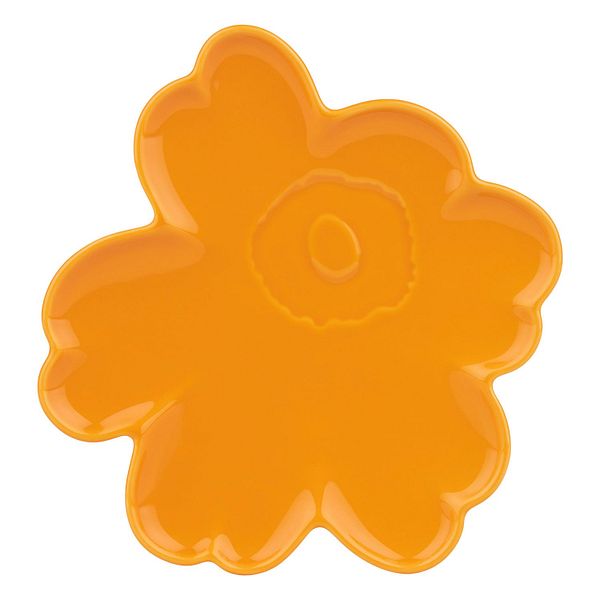 Unikko Shape plate, 20 cm, warm yellow