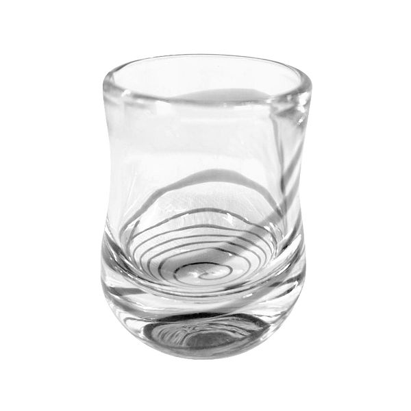 Shell tumbler, clear - black