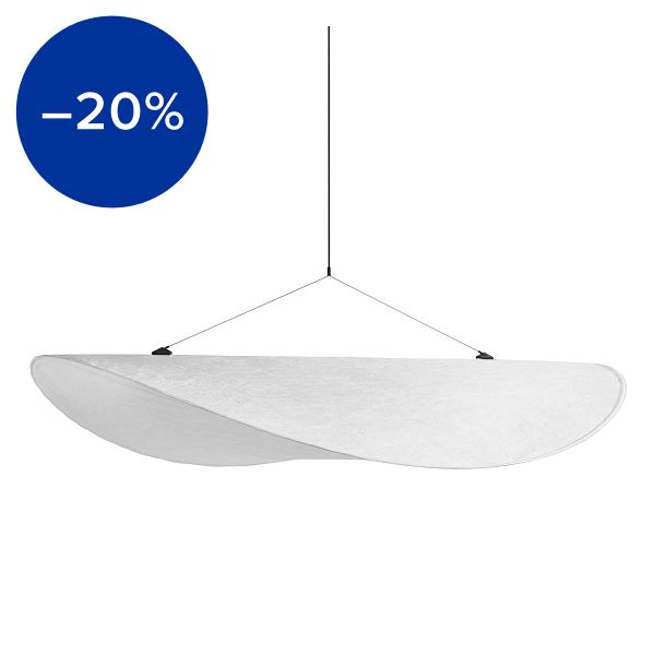 Tense pendant, 120 cm, white
