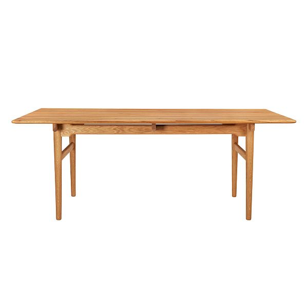 CH327 dining table, teak - oak