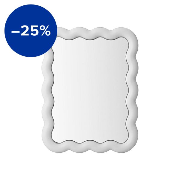 Illu mirror, 65 x 50 cm, white