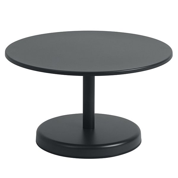 Linear Steel coffee table, 70 cm, black