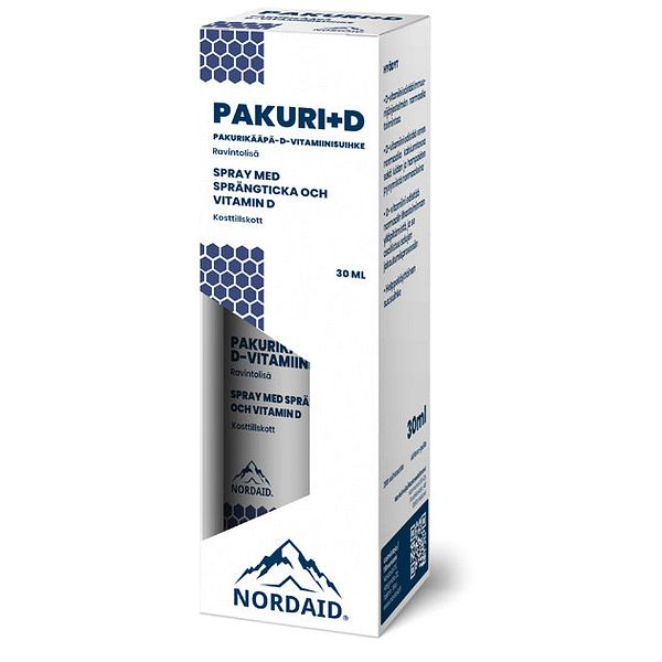 Nordaid Pakuri+D-vitamiinisuihke 30 ml