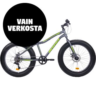 Fat Bike Insera Muffle 24”, 7-vaihteinen, harmaa