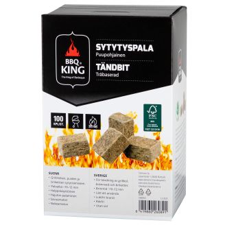 Sytytyspala BBQ King, 100 kpl/pkt