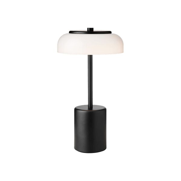Blossi Mini portable table lamp, black - opal