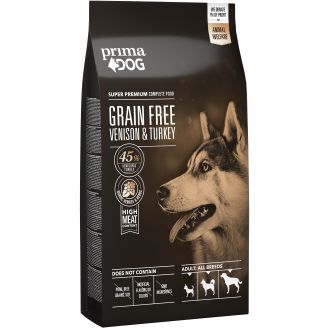 Koiranruoka PrimaDog 10 kg peura-kalkkuna viljaton