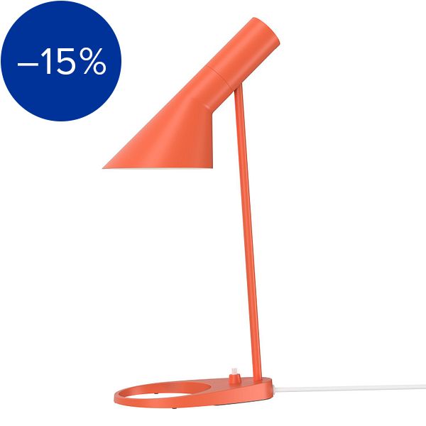 AJ Mini table lamp, electric orange