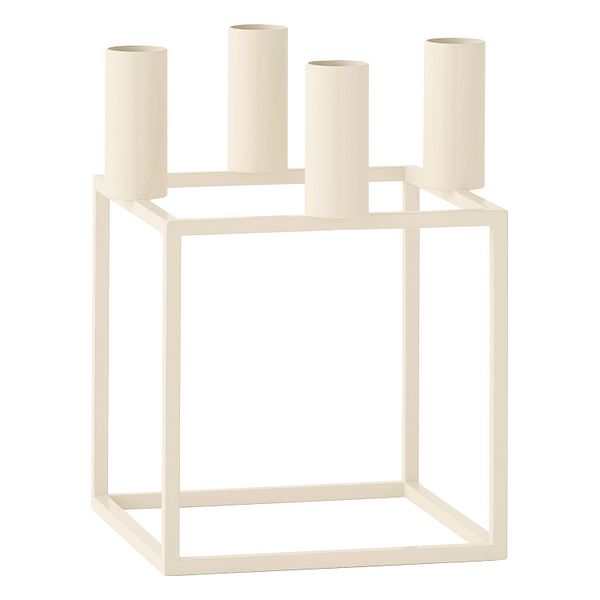 Kubus 4 candleholder, ivory