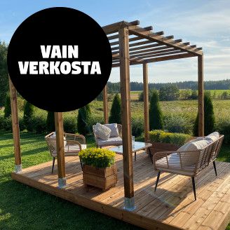 Pergola 3x3m kestopuu