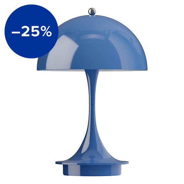 Panthella 160 Portable V3 table lamp, indigo blue