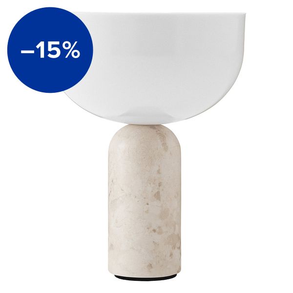 Kizu portable table lamp, Kunis Breccia marble