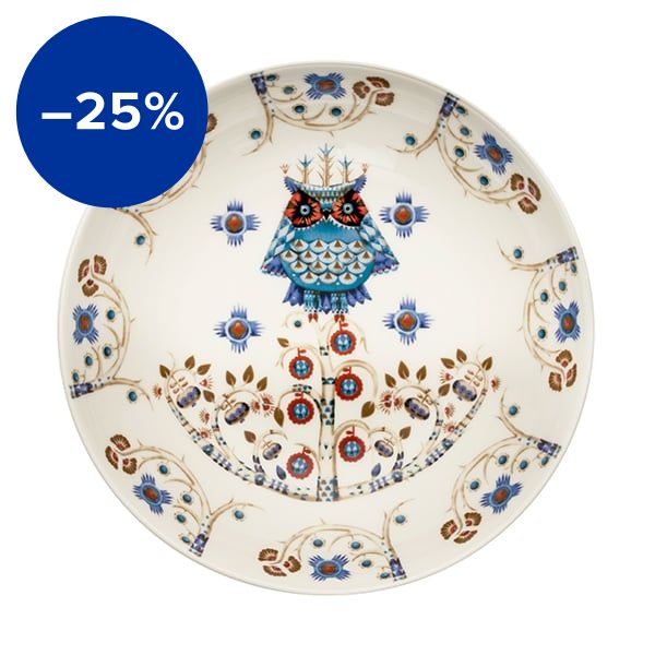 Taika deep plate 20 cm, deco white