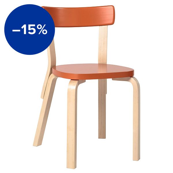 Aalto chair 69, orange
