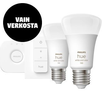 Aloituspakkaus Philips Hue White and Color Ambiance 9W A60 E27 2-set